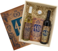Bohemia Gifts Gift Crate for a Man's 40th Birthday XL, 1.5L, 13% vol. - Gift Box