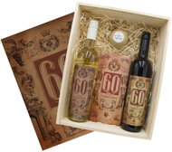 Bohemia Gifts Gift Crate for a 60th Birthday XL for Men, 1.5L, 13% vol. - Gift Box