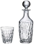Bohemia Crystal Whisky set Marble - set 1 karafa + 6 sklenic - Carafe 