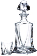 Bohemia Crystal Quadro Liqueur Set (1 Decanter + 6 Glasses) - Carafe 