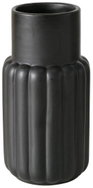 Boltze Vase Mirabella height 14 cm stoneware black - Vase