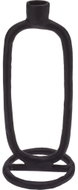 HOME STYLING COLLECTION Na dlouhou svíčku, kovový, černý, výška 24 cm - Candlestick