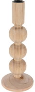HOME STYLING COLLECTION Na dlouhou svíčku, dřevěný, béžový, výška 23,3 cm - Candlestick