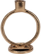 HOME STYLING COLLECTION Na dlouhou svíčku, kovový, zlatý, výška 15 cm - Candlestick