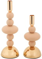 MAURO FERRETTI Galaxy, sada 2 ks, na dlouhou svíčku, kovový, růžový, výška 30 cm - Candlestick