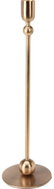 HOME STYLING COLLECTION Na dlouhou svíčku, kovový, zlatý, výška 33 cm - Candlestick