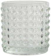 HOMEA Arty, na čajovou svíčku, skleněný, průhledný, výška 7,7 cm - Candlestick