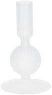 HOME STYLING COLLECTION Na dlouhou svíčku, skleněný, bílý, výška 14 cm - Candlestick