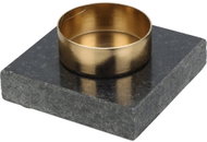 HOME STYLING COLLECTION Na čajovou svíčku, kovový, šedý, výška 5 cm - Candlestick