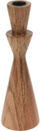 HOME STYLING COLLECTION Na dlouhou svíčku, dřevěný, hnědý, výška 22 cm - Candlestick
