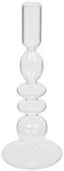 ATMOSPHERA Na dlouhou svíčku, skleněný, průhledný, výška 22 cm - Candlestick