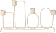 HOME STYLING COLLECTION Na 4 svíčky, kovový, béžový, výška 15,7 cm - Candlestick
