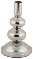 PRESENT TIME Dazzle, na dlouhou svíčku, kovový, stříbrný, výška 16,7 cm - Candlestick