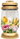 Grave Glass Spring Flowers Coloured 11 × 23cm