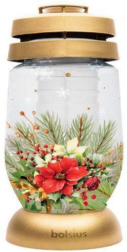 Bolsius Coloured Winter Grave Glass 11 × 23cm - Decoration - Main image