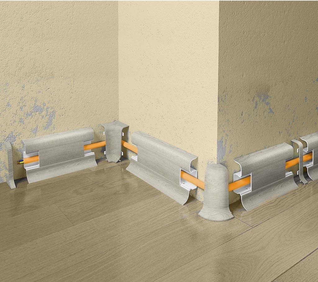 BA700 Skirting board in PVC with glue or screws installation | Products |  Profilitec