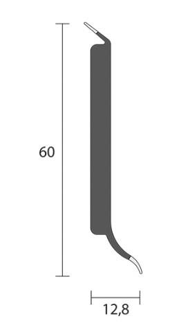 BOLTA PVC glazing bead SL 60 25560-8806 Spruce screen DESIGN - Skirting Board - Main image