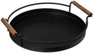 5five Simply Smart Black round tray made of acacia wood 36 cm - Tray