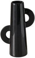 Boltze ISAAC black glossy 26 cm - Vase