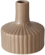 Boltze Striped vase LIBELLY, 11 cm, nude - Vase