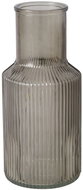Boltze Ribbed glass vase MISAM, 22 cm, grey - Vase