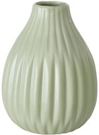 Boltze Ceramic striped vase ESKO, green - Vase