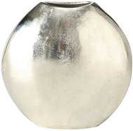 Boltze Metal vase FLAIRE, 22 cm, round, silver - Vase