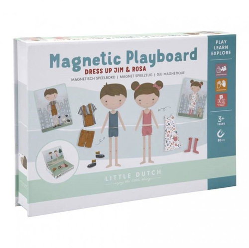 Little Dutch Magnetic Puzzle Game Jim & Rosa - Magnetic Dress-Up - Main image