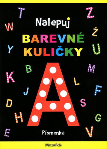 Nalepuj barevné kuličky - Písmenka - Kniha - Main image