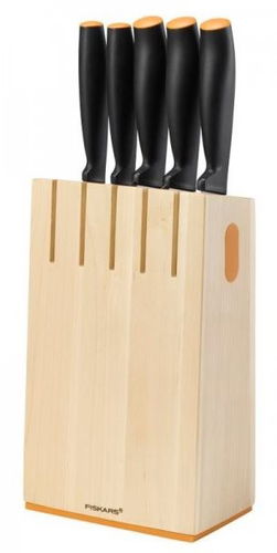 Fiskars wooden drawer knife block