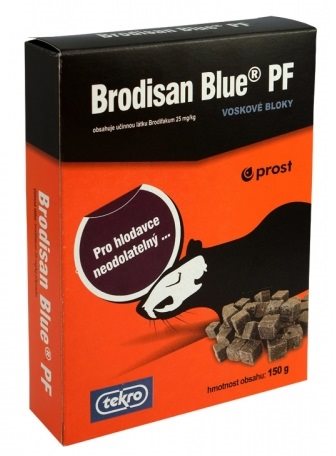 Rodenticide BRODISAN BLUE FP wax blocks 150g - Rodenticide - Main image