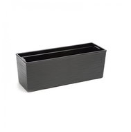 LAMELA Chest BEGONIA DLUTO - notched, 190 × 560 mm, graphite - Flower Box