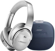 Bose QC 35 II Silver and Bose SL Micro Blue - Set