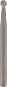 DREMEL Wolfram-karbid marógép (lekerekített hegy) 3,2 mm - Marókés