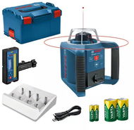 BOSCH Professional Stavební rotační laser GRL 300 HV + LR 45 Lboxx, 0.601.061.506 - Rotační laser