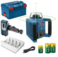 BOSCH Professional Stavební rotační laser GRL 300 HVG + LR 1 G Lboxx, 0.601.061.704 - Rotační laser