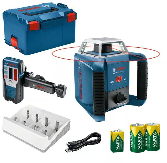 BOSCH 0601061806 GRL 400 H Professional Forgólézer + LR 1 Lboxx
