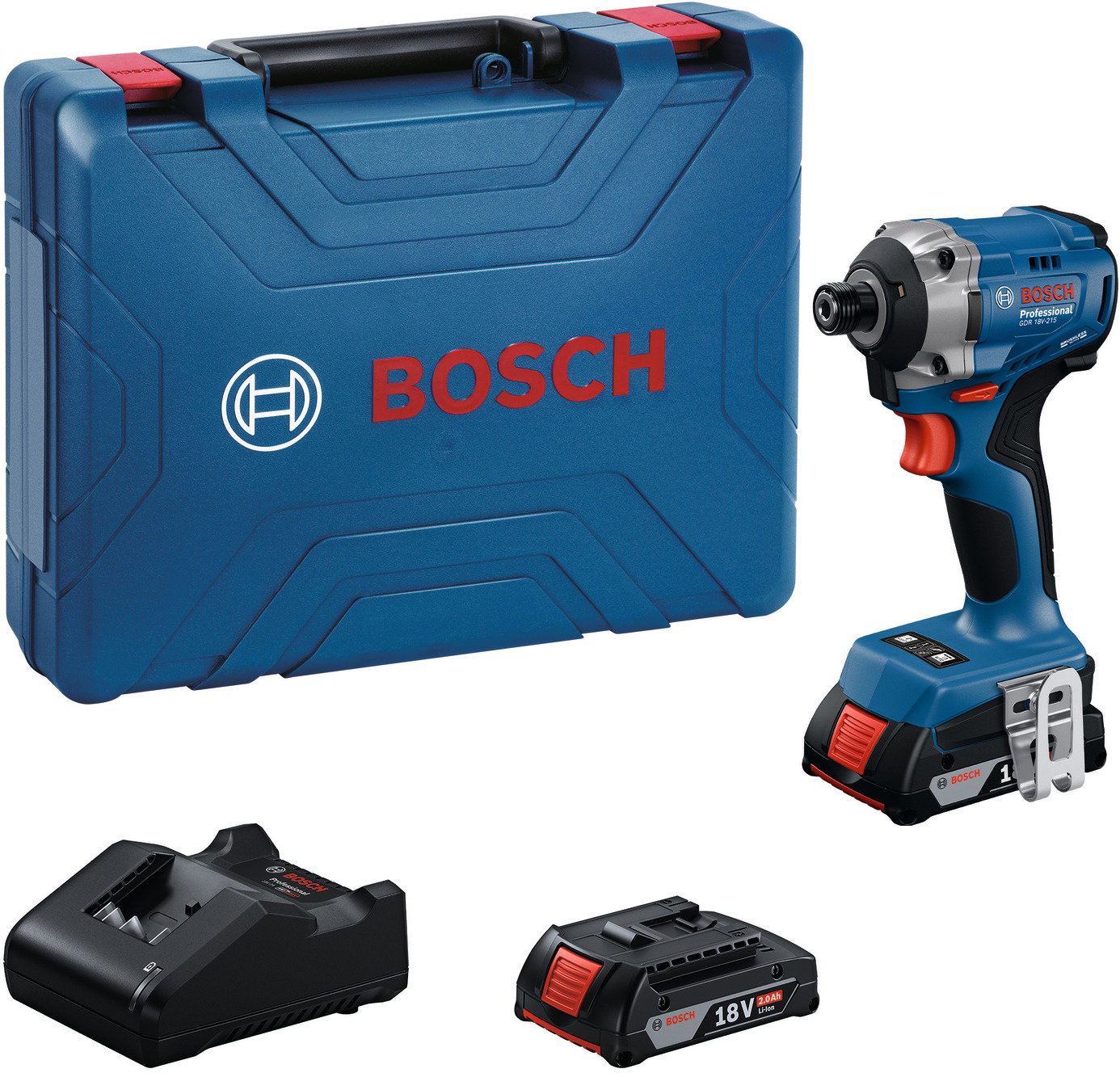 BOSCH Professional AKU tokkal GDR 18V-215, 0.601.9N2.022 (2 × 2 Ah)