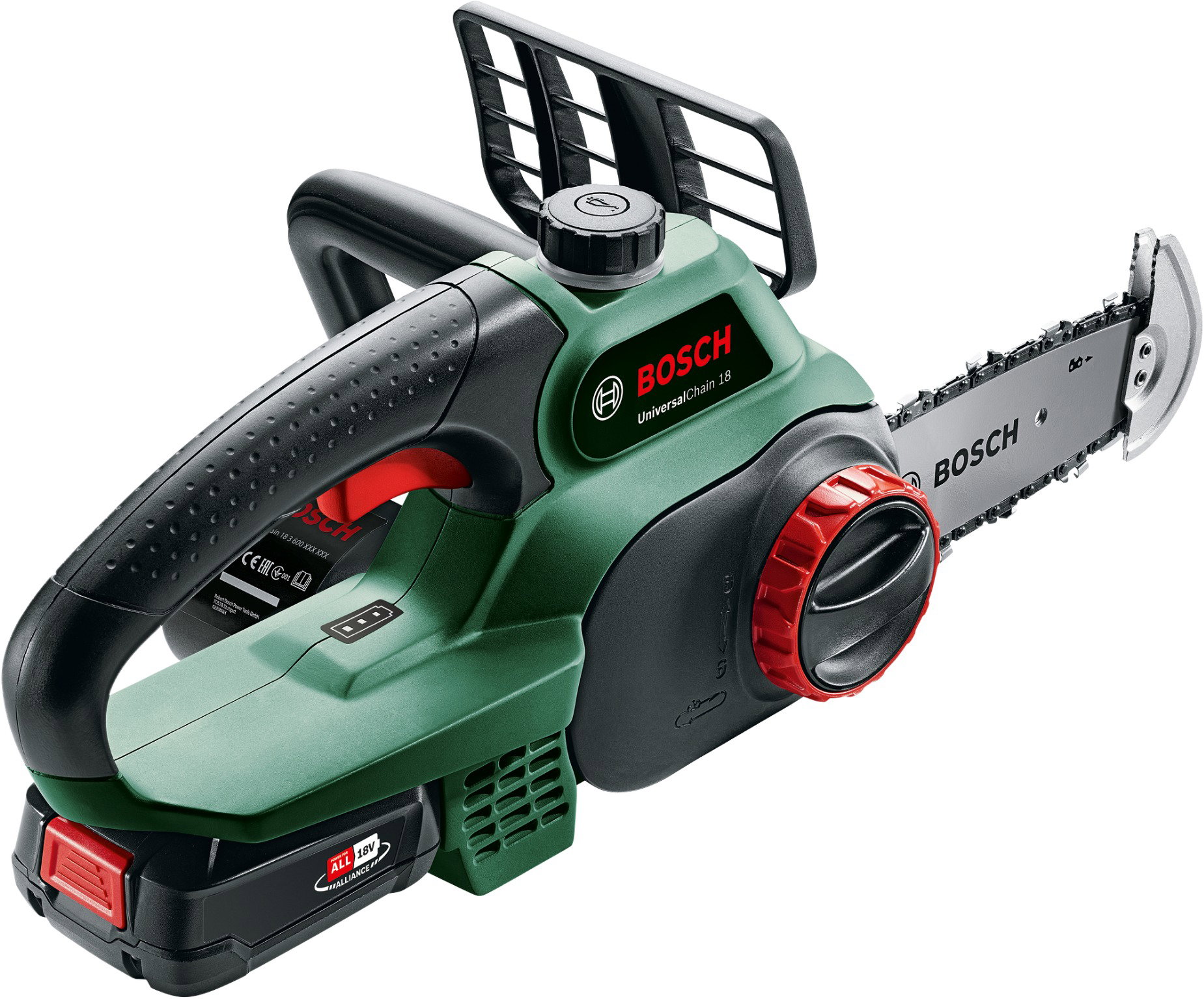 Bosch UniversalChain 18V, 2 × 2,5Ah + lánc