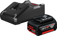BOSCH Professional Startovací sada 2 x Akumulátor GBA 18V 4,0Ah + Nabíječka GAL 18V-40 - Charger and Spare Batteries