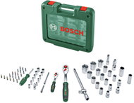 BOSCH Sada s ráčnami 1/4" a 1/2", nástrčné hlavice 5–32 mm, bity 25 mm, 60 ks 1.600.A03.9J8 - Socket Wrench Set