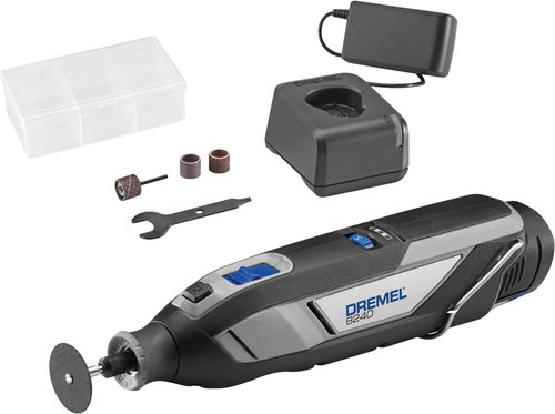 DREMEL 8240 cordless multi-tool, 5 accessories F.013.824.0JA, 1× 2Ah - Straight Grinder - Main image