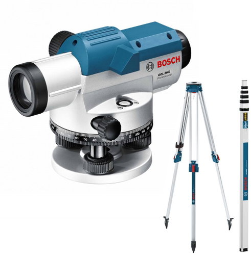 BOSCH Vodováha gol 26 g + bt 160 + gr 500 0.615.994.00C - Automatic Level - Main image