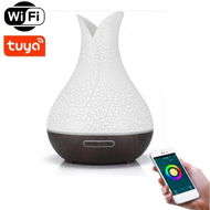 BOT Smart aroma difuzér B5 - bílá a tmavě hnědé dřevo 400 ml - Aroma Diffuser 