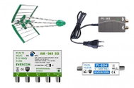 EVERCON antenna set for 4 TV 50 - 100 km KOM-949-101-4-IKUSI - Antenna Amplifier