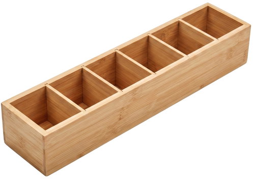 BOXIMO Bambusový organizér na stůl, 38 × 8 × 7 cm - Organiser - Main image