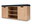 Porta Shoe rack with seat 103 × 30 × 46 cm, brown
