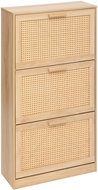 5five Simply Smart Shoe Cabinet Narrow CANE tall shoe cabinet, Vienna weave, 60 × 24 × 113 cm - Shoe Rack
