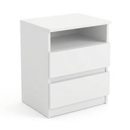 Edaxo Noční stolek AURI, 40 × 50 × 32, bílý - Night Stand