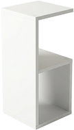 Edaxo Odkládací stolek KODA, 21 × 21 × 49 cm, bílý - Night Stand